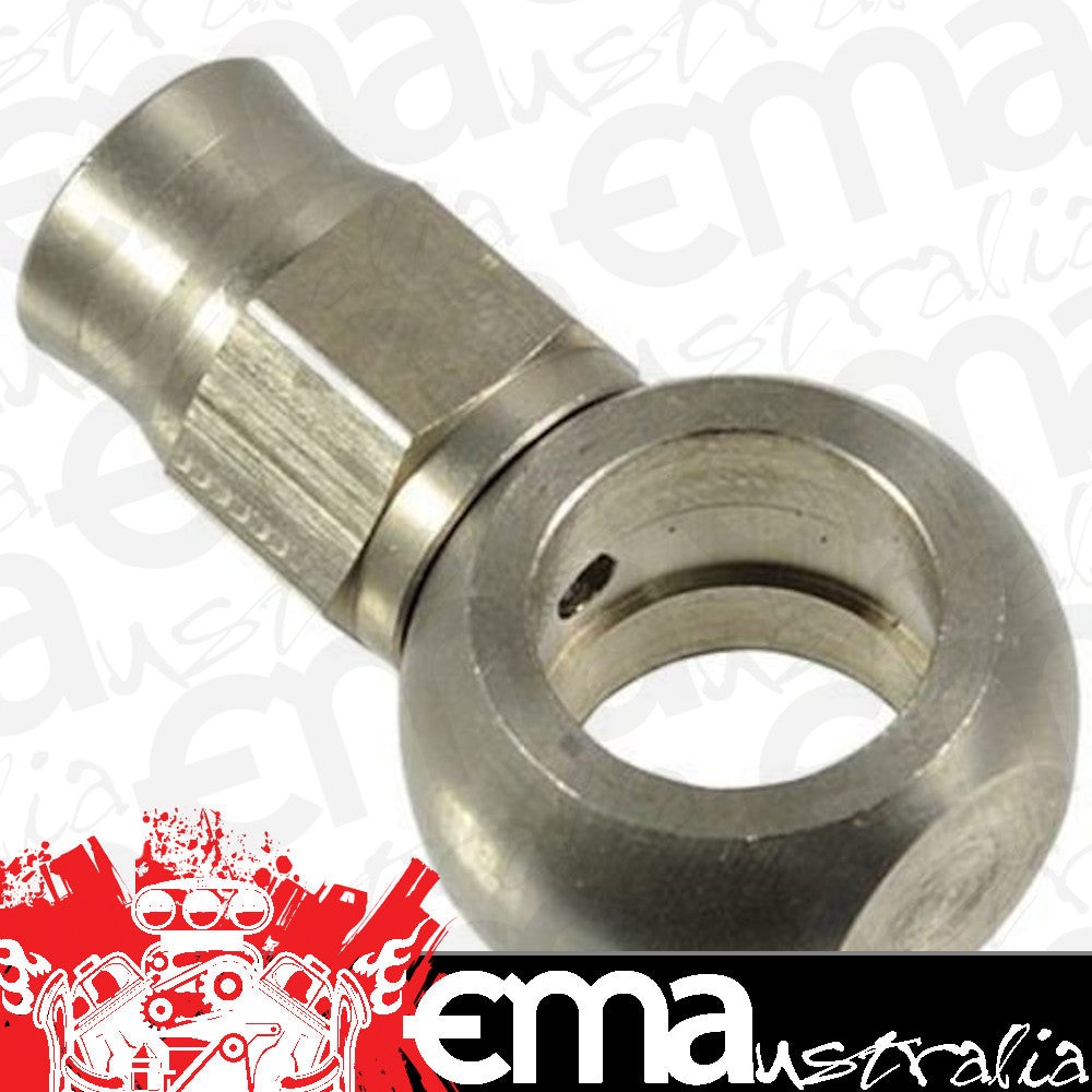 Proflow PFE213-03S Stainless Steel Banjo Hose End 7/16 Short Straight For -03AN PTFE Hose