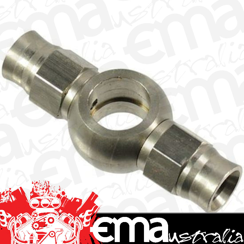 Proflow PFE215-03 Stainless Steel Double Hose Banjo Hose End 7/16 11.2mm For -03AN PTFE Hose