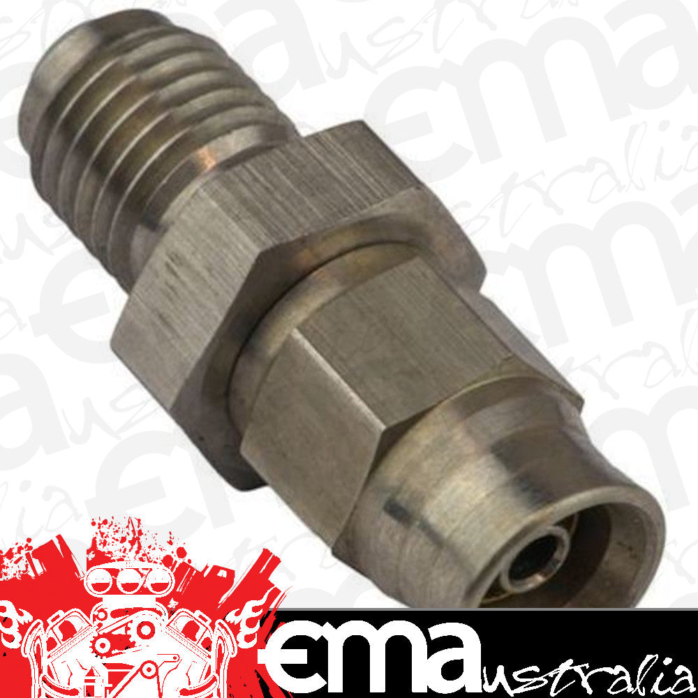 Proflow PFE224-04 Stainless Steel Male Bulkhead Hose End Hose End 1/2" x 20 to -04AN PTFE Hose