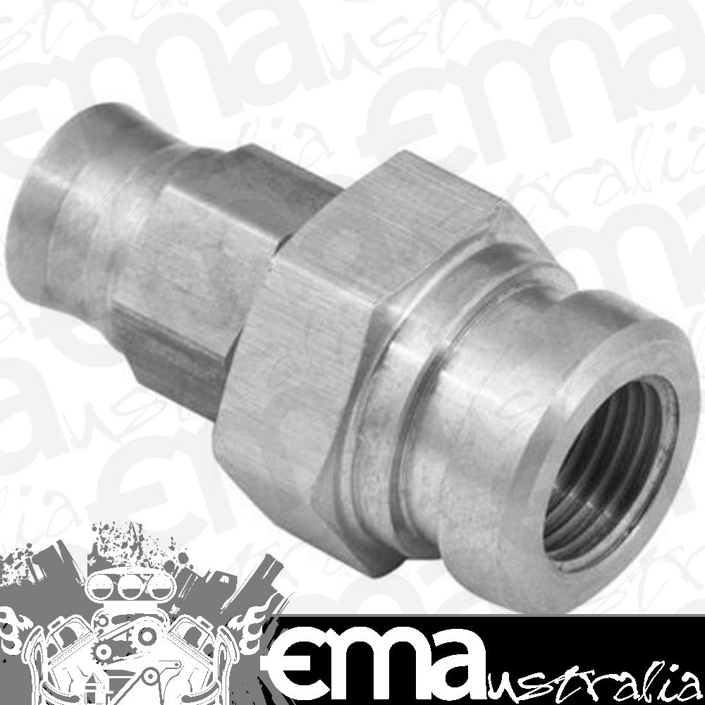 Proflow PFE245-03 Stainless Steel Brake Adaptor Female Concave Seat M10 x 1.50 to -03AN PTFE Hose 17mm Hex