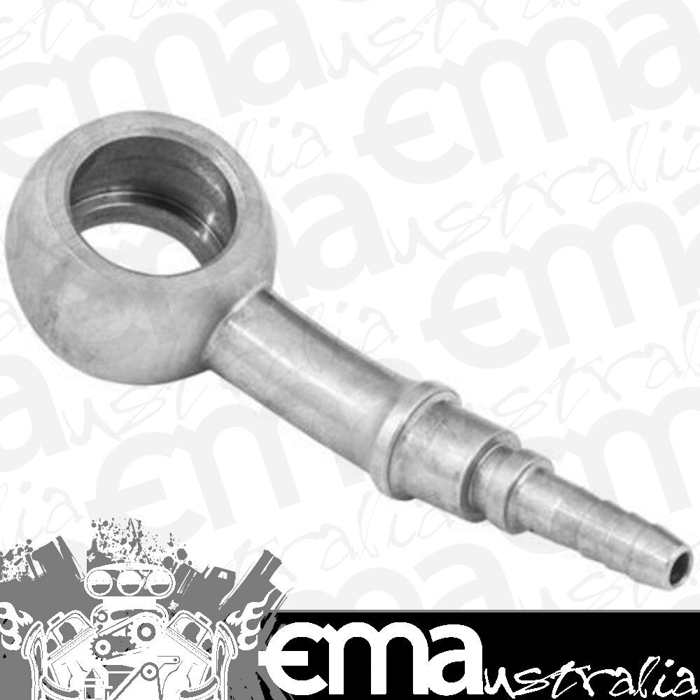 Proflow PFE263-03 Stainless Steel Banjo Hose End 10mm 20 Degree Bend Crimp Style