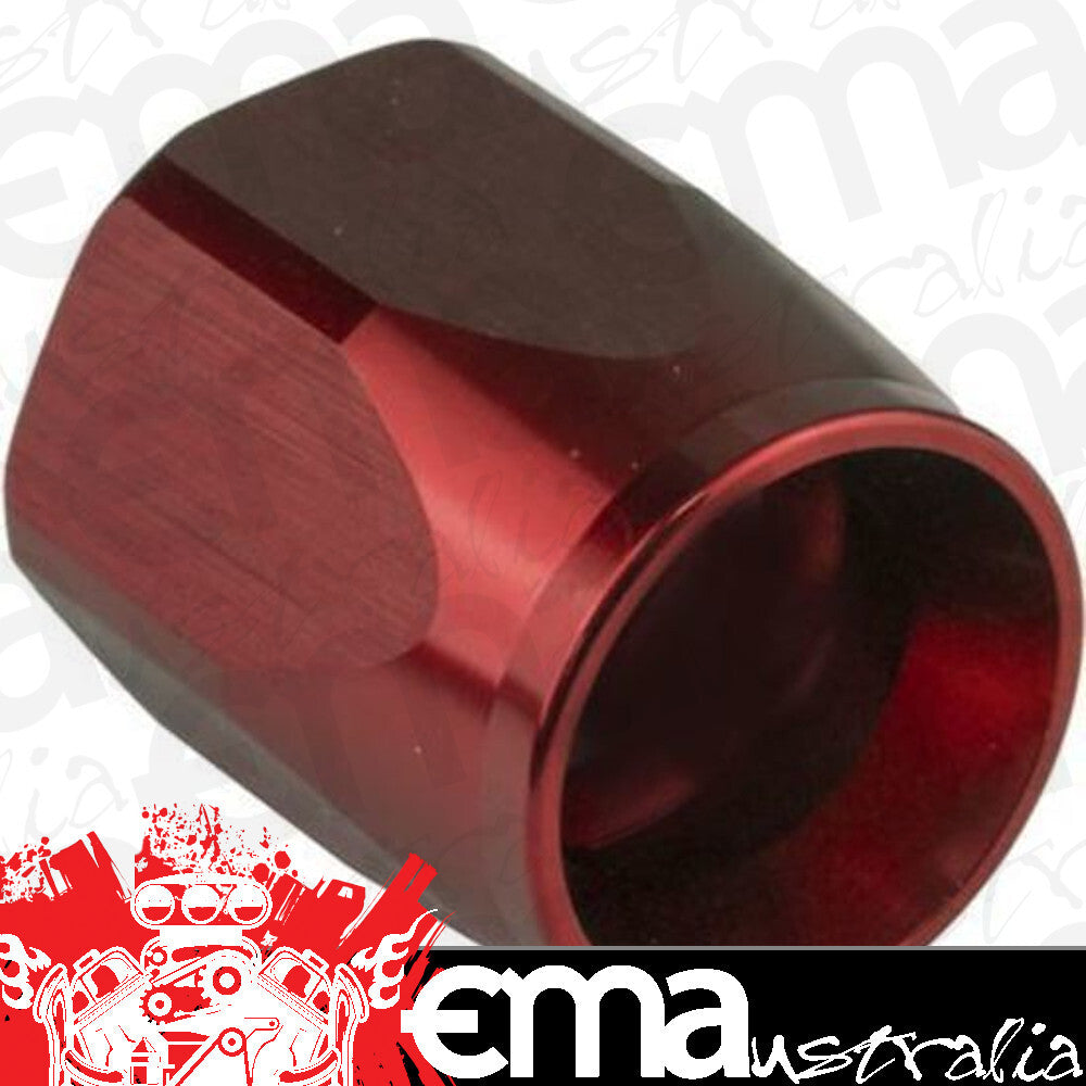 Proflow PFE298-06DR Replacement Hose End Socket Nut -06AN Aluminium Red