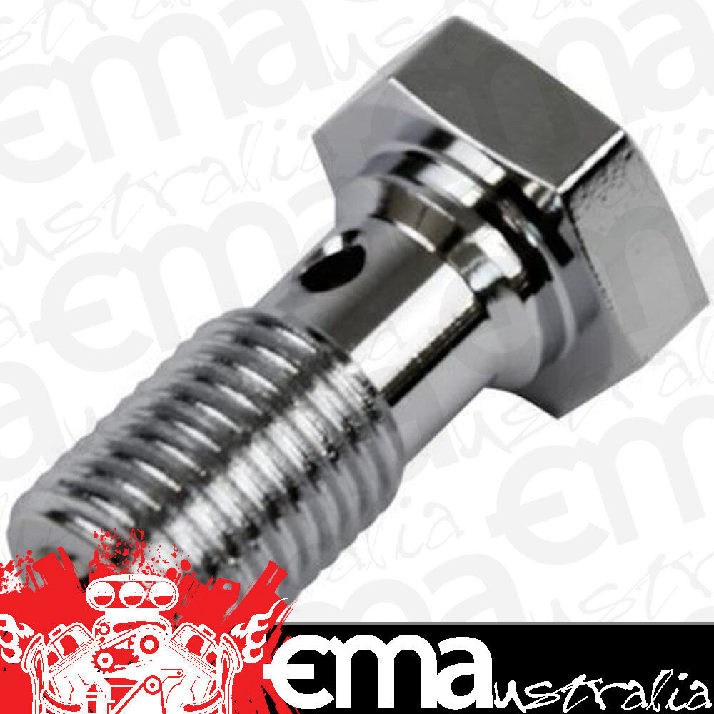 Proflow PFE300-03LCH Chrome Banjo Bolt 3/8" x 24UNF 25mm Long