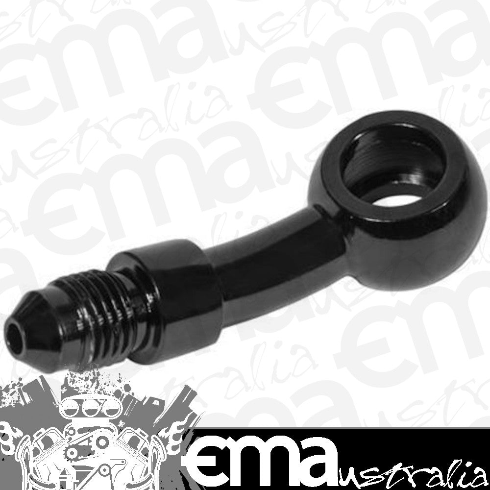 Proflow PFE312-03BK Black -03AN to 20 Degree Banjo Brake Hose End 10mm / 3/8"