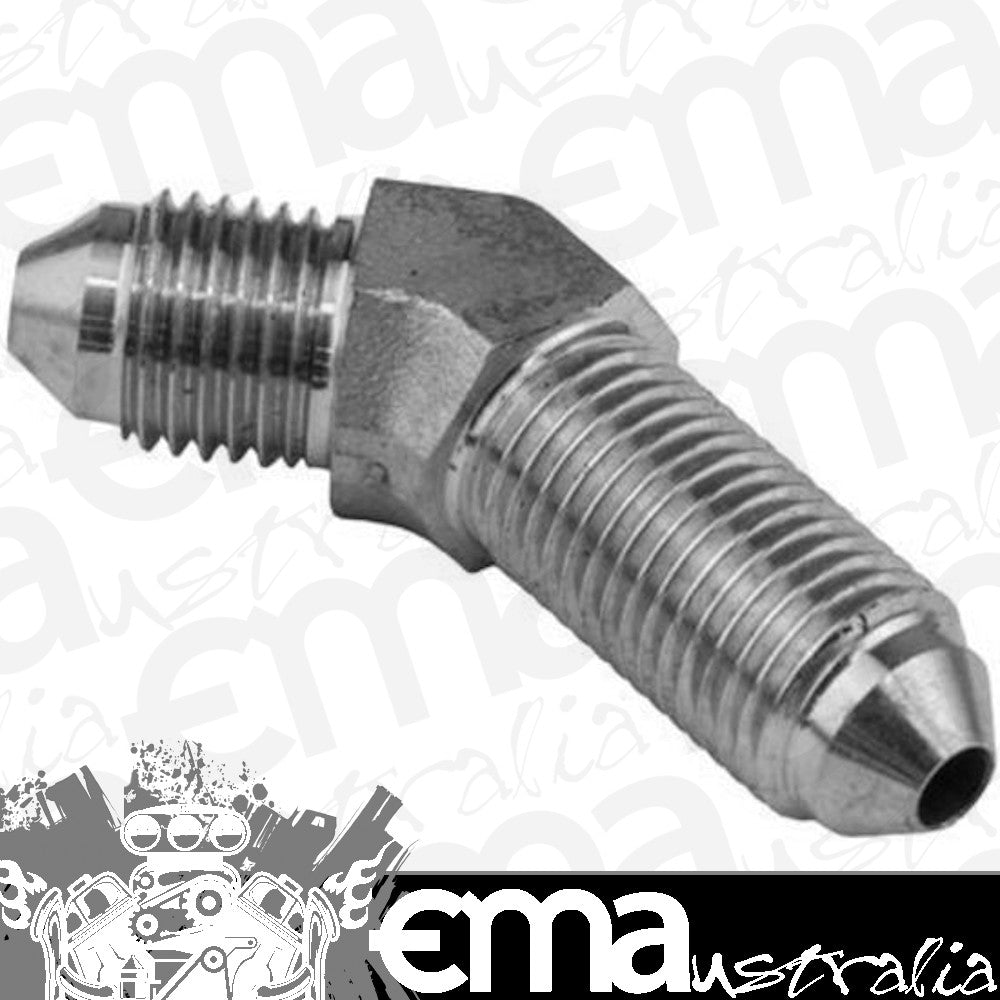 Proflow PFE321-03 Stainless Steel Hose End 45 Degree -03AN Bulkhead