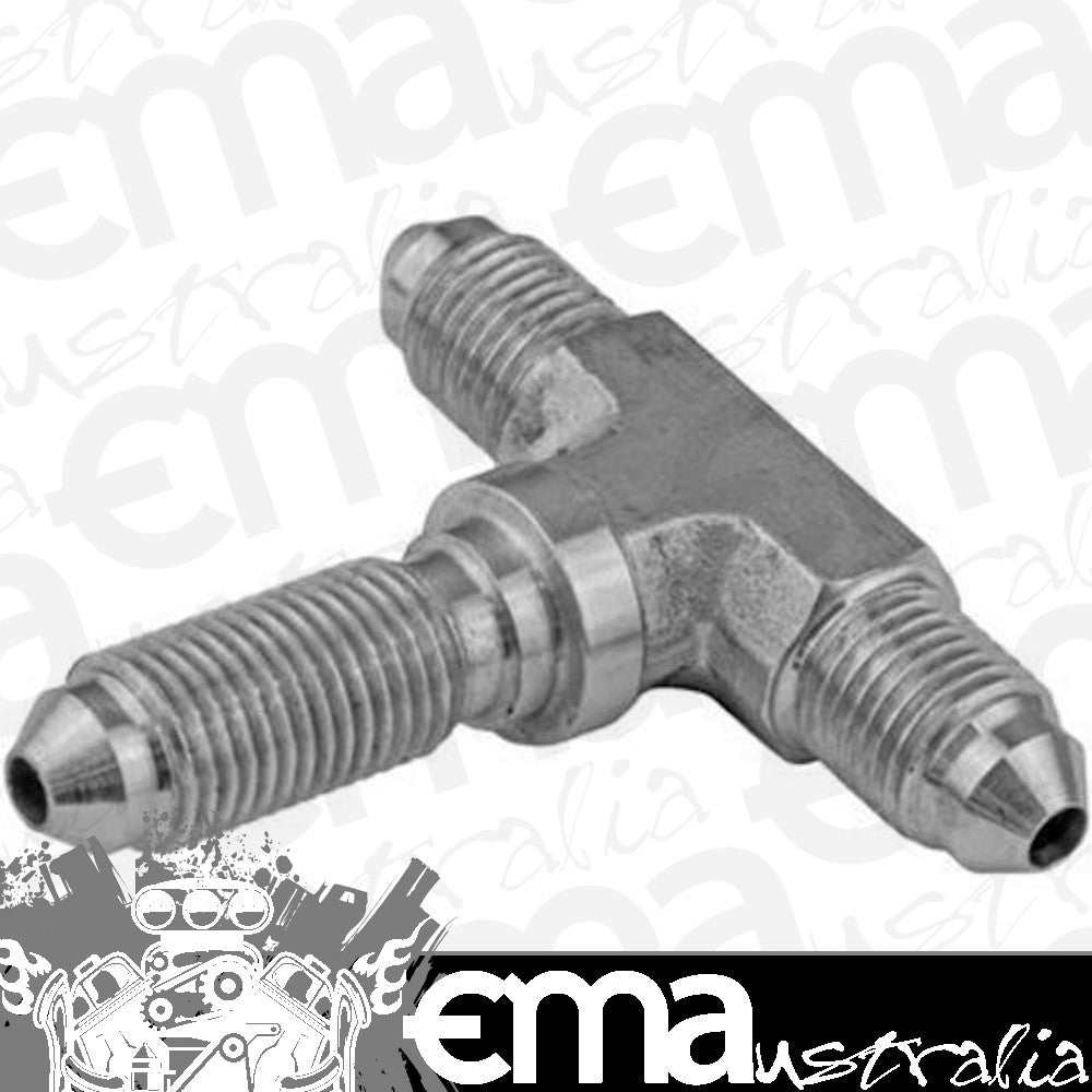 Proflow PFE324-03 Stainless Steel Hose End Tee -03AN Bulkhead