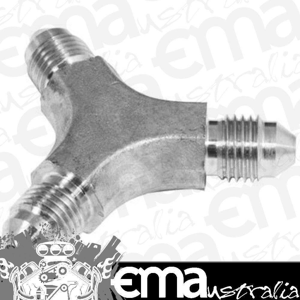 Proflow PFE327-03 Stainless Steel Male Hose End-03AN 3 Way distribution block