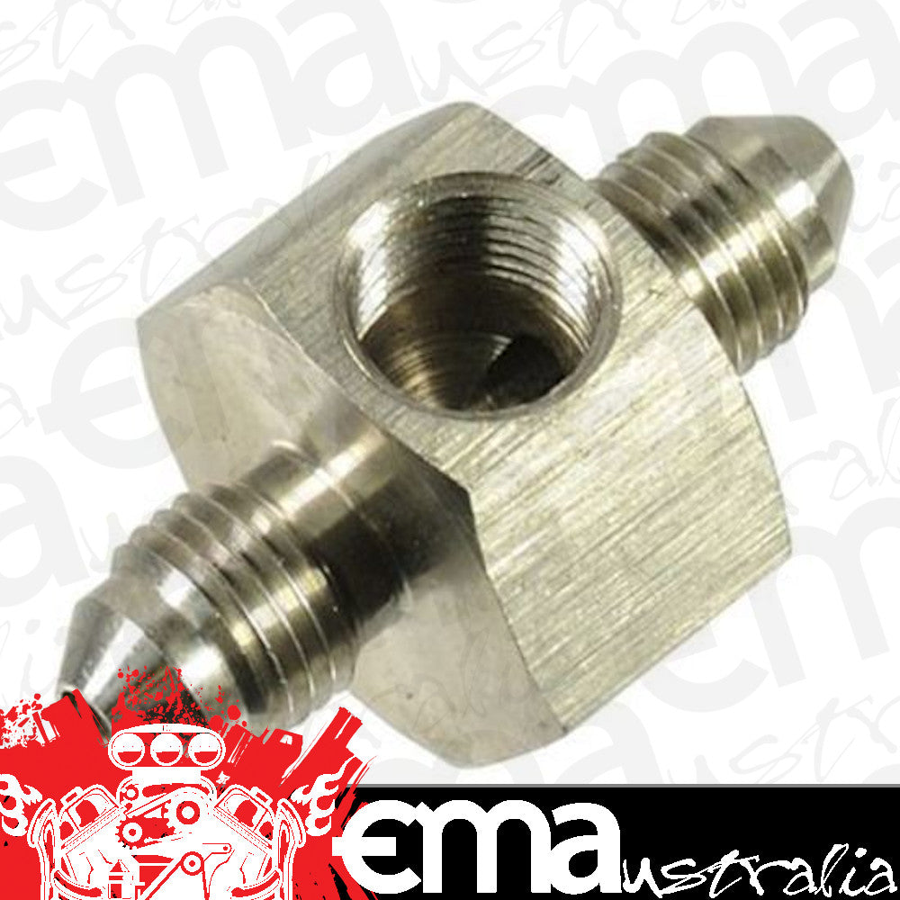 Proflow PFE334 Stainless Steel Brake Flare Union adaptor -03AN 1/8" NPT Port