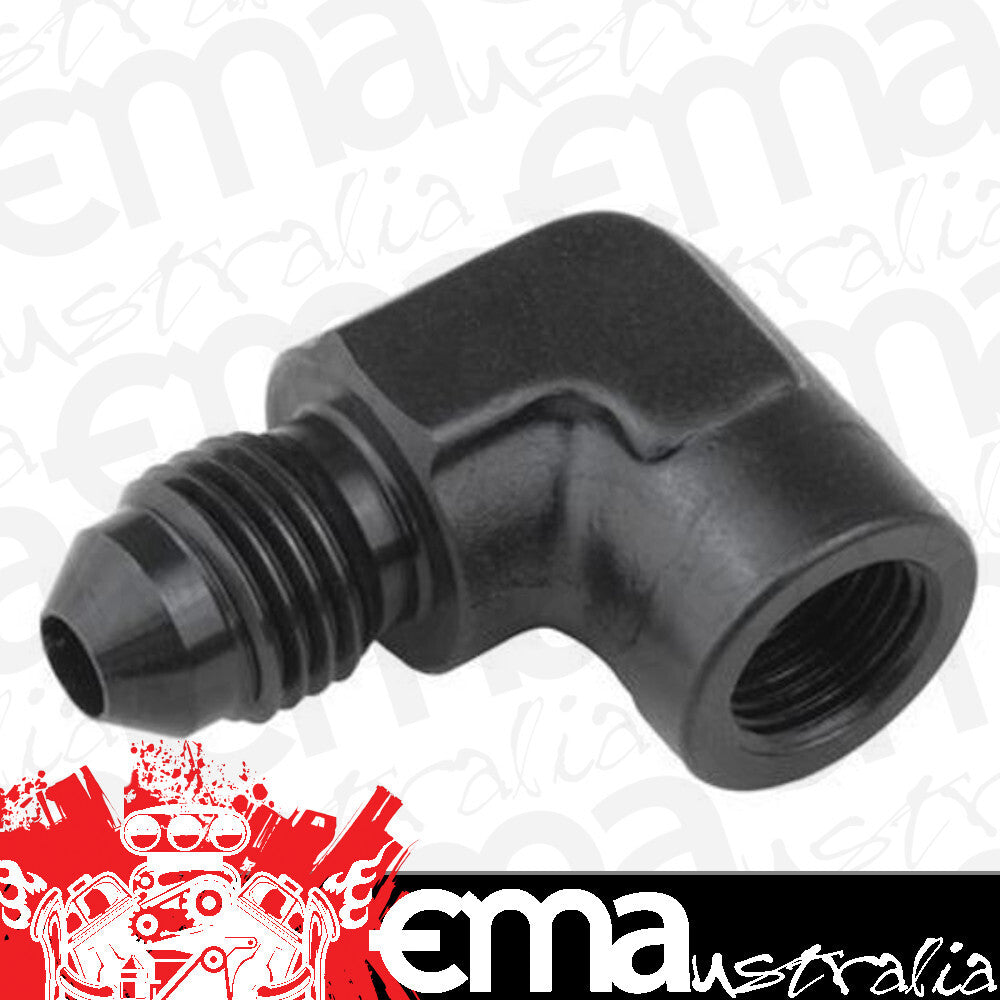 Proflow PFE373-04BK Female 90 Degree Adaptor 1/8" NPT to Male -04AN Black