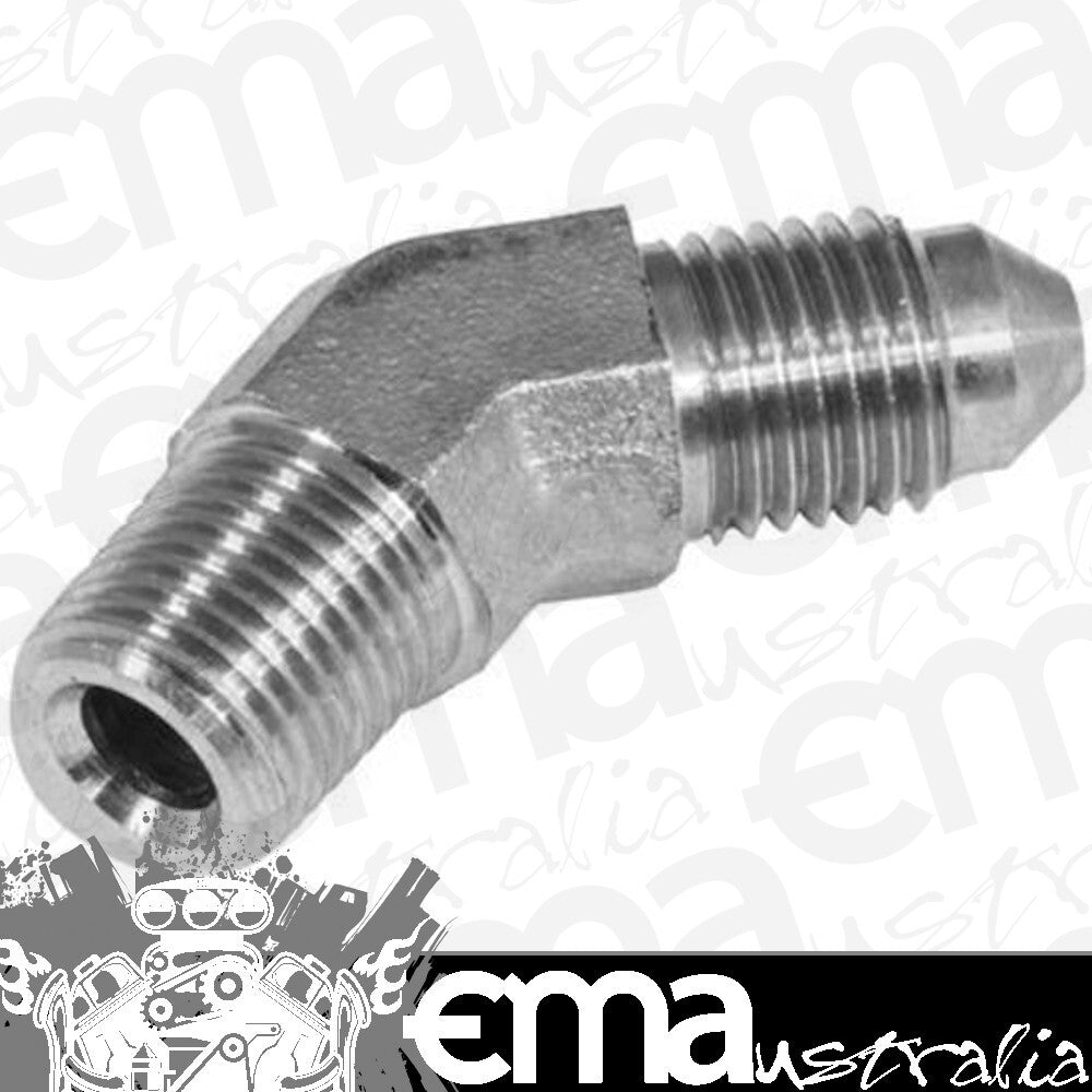 Proflow PFE382-03 Stainless Steel 45 Degree to -03AN Male to 1/8’??‹¨« NPT