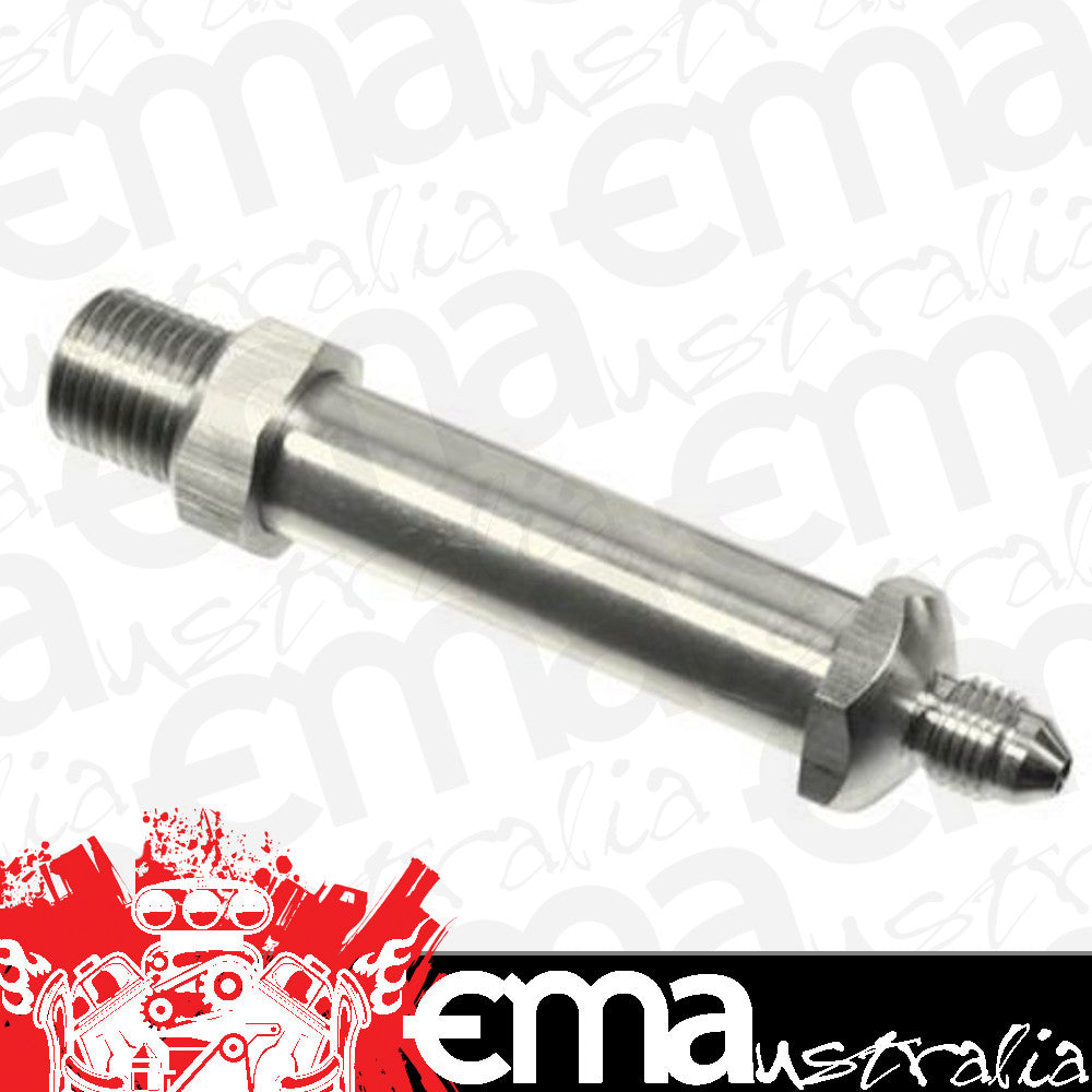 Proflow PFE385-03CH Chrome Through Frame Hose End Bulkhead 2-3/8" 1/8" NPT to -03AN Male 2Pc