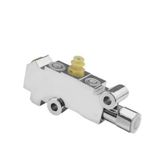 Proflow PFE395C Brake Proportioning Valve Fixed Dual Inlet 3 Outlets Chrome Front Disc/Drum Brakes