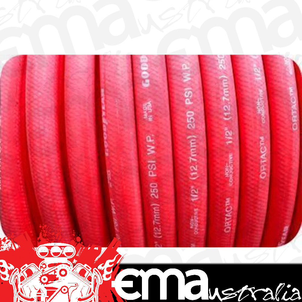 RED PUSH ON HOSE -4 PER MT (1/4')