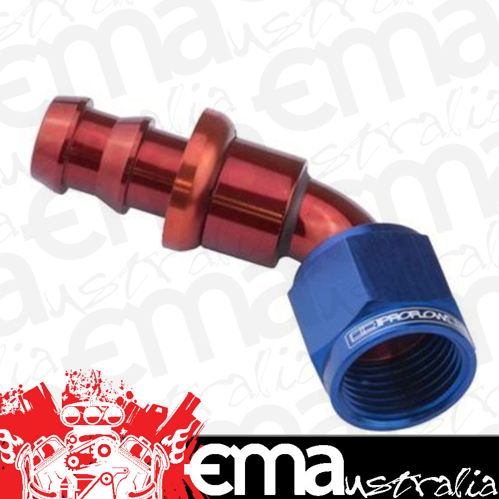 Proflow PFE410-12 60 Degree Push Lock Hose End Barb 3/4'' to Female -12AN