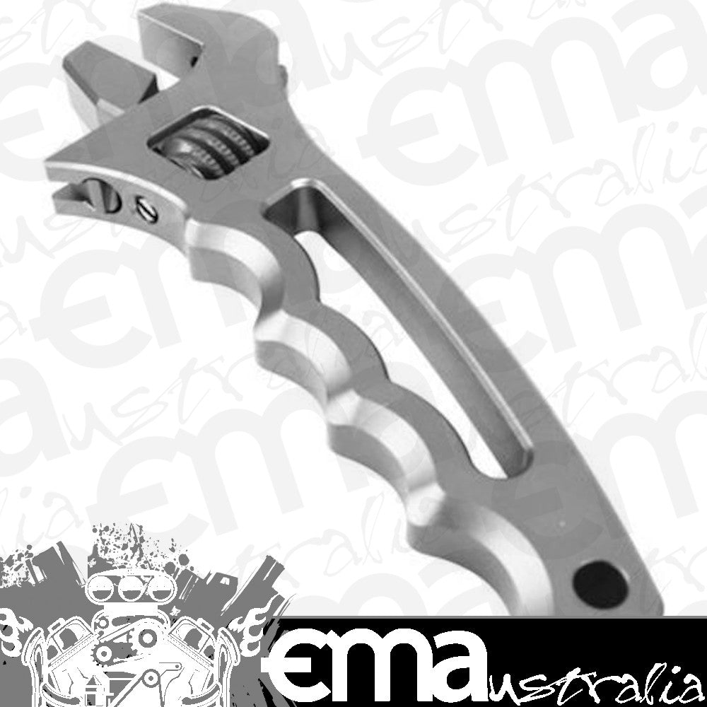 Proflow PFE430-AG-SIL Billet Aluminium Adjustable AN Grip Wrench Spanner Silver