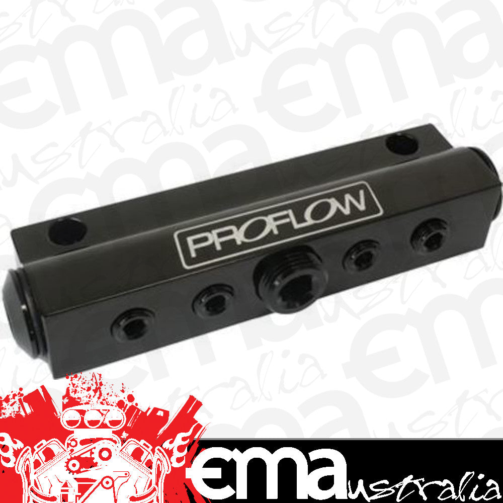 Proflow PFE457BK Billet Vacuum Manifold 7 Port w/ACC Black