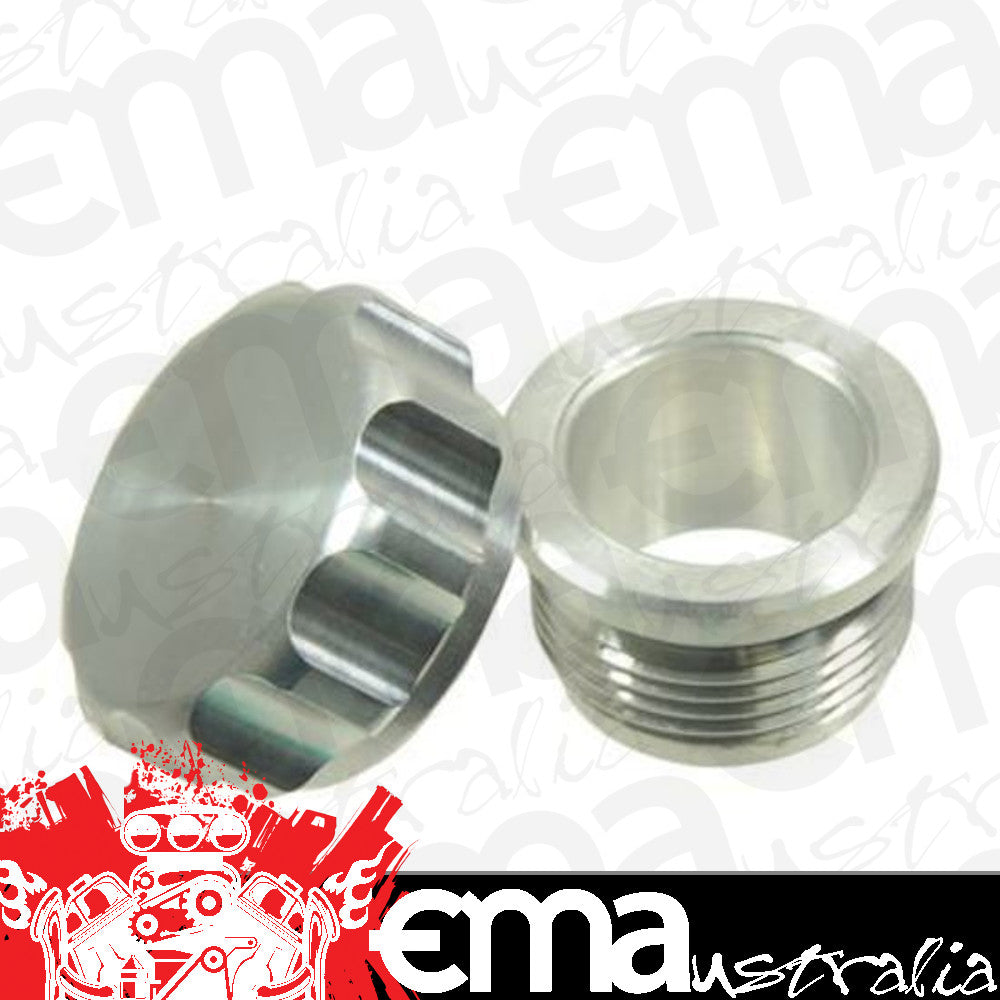 Proflow PFE461-32 Hose End Weld On Male Bung & Female Cap Assembly Aluminium 2" Natural