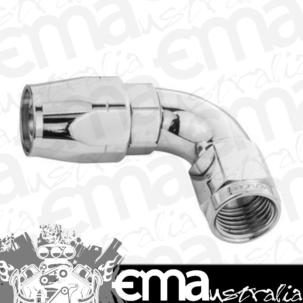 Proflow PFE503-06HP Fitting Hose End 90 Degree Full Flow -06AN Polished