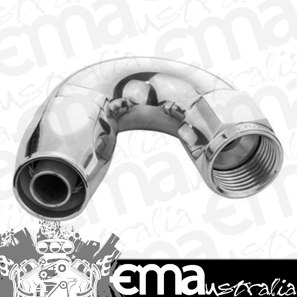 Proflow PFE505-06HP Fitting Hose End 150 Degree Full Flow -06AN Polished