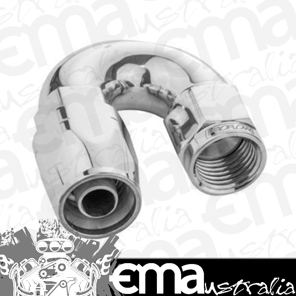 Proflow PFE506-16HP Fitting Hose End 180 Degree Full Flow -16AN Polished