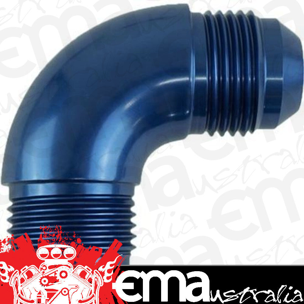 Proflow PFE521-04 90 Degree Union Flare Adaptor Fitting -04AN Blue