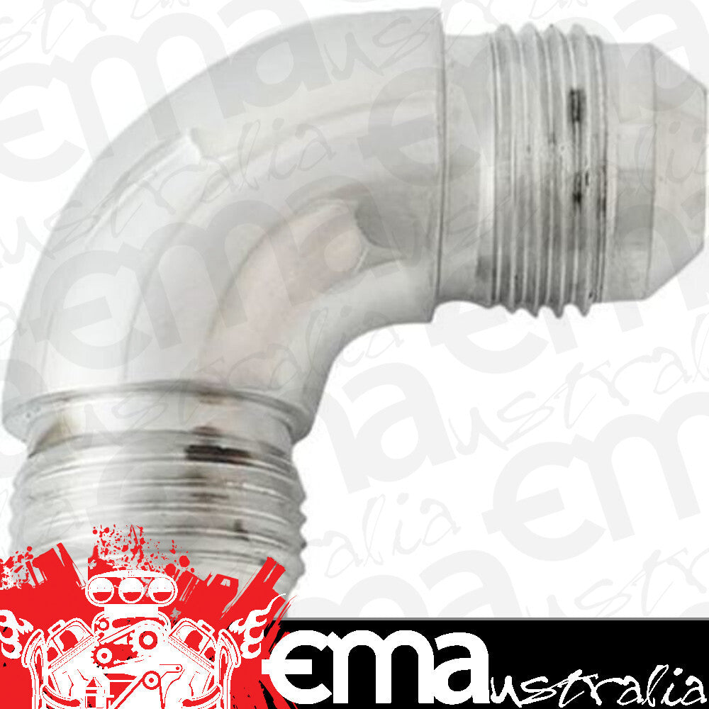 Proflow PFE521-06HP 90 Degree Union Flare Adaptor Fitting -06AN Polished