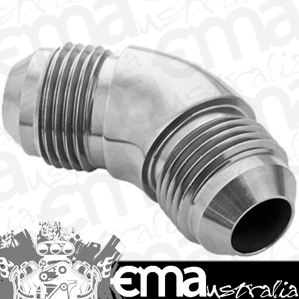 Proflow PFE527-10HP 45 Degree Union Flare Adaptor Fitting -10AN Polished