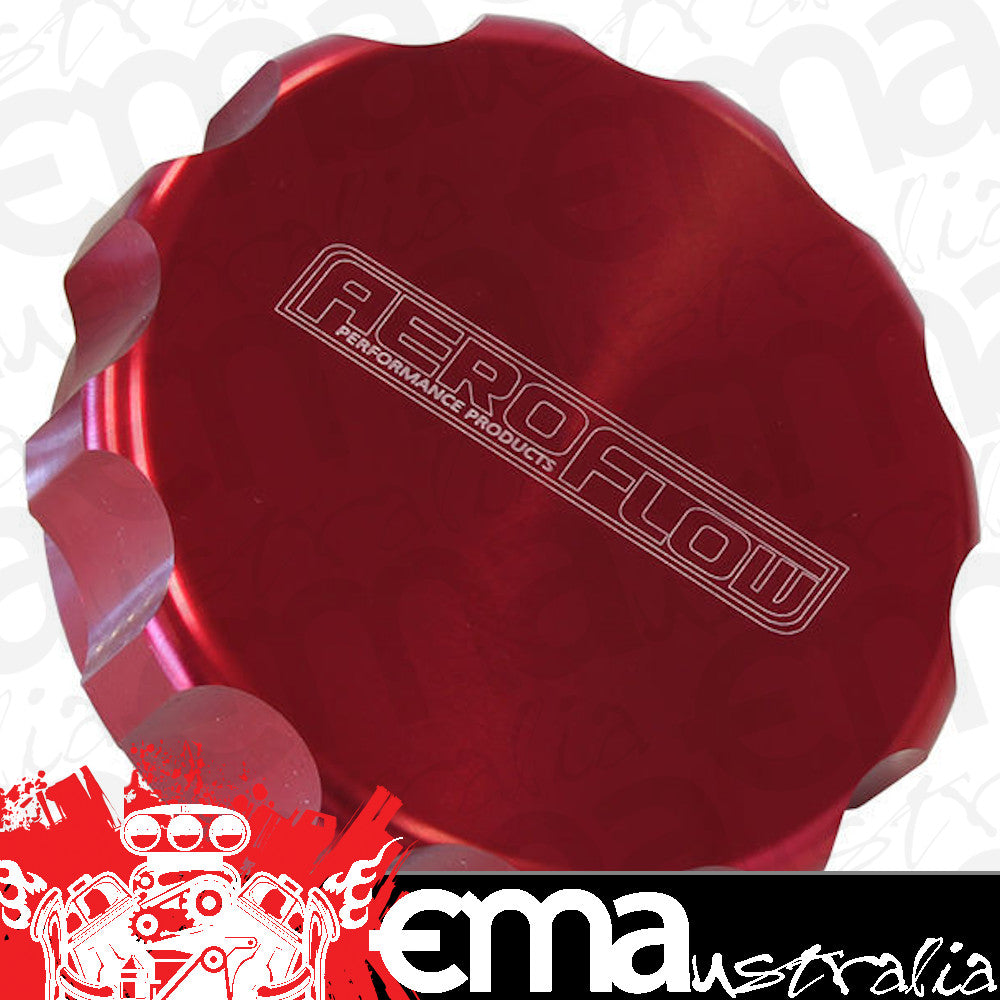 Aeroflow AF59-460-40R Replacement Billet Cap suits -40 Base Red Anodised