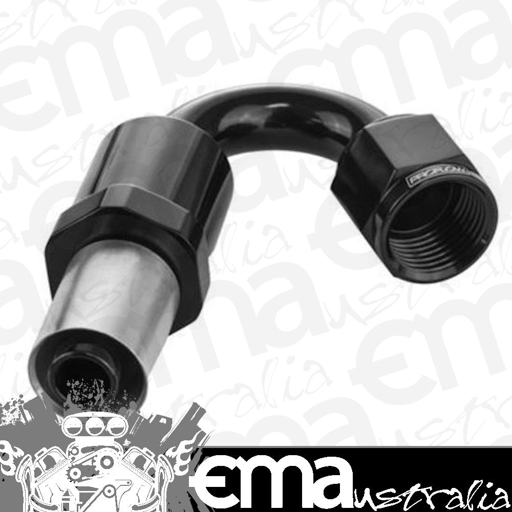 Proflow PFE655-06 Crimp Hose End 150 Degree -06AN Black
