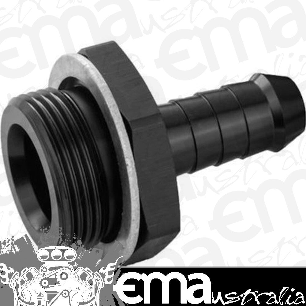 Proflow PFE700-02BK Fitting Inlet Fuel Adaptor Male Holley Fuel Bowl 1/2" Male Barb Black