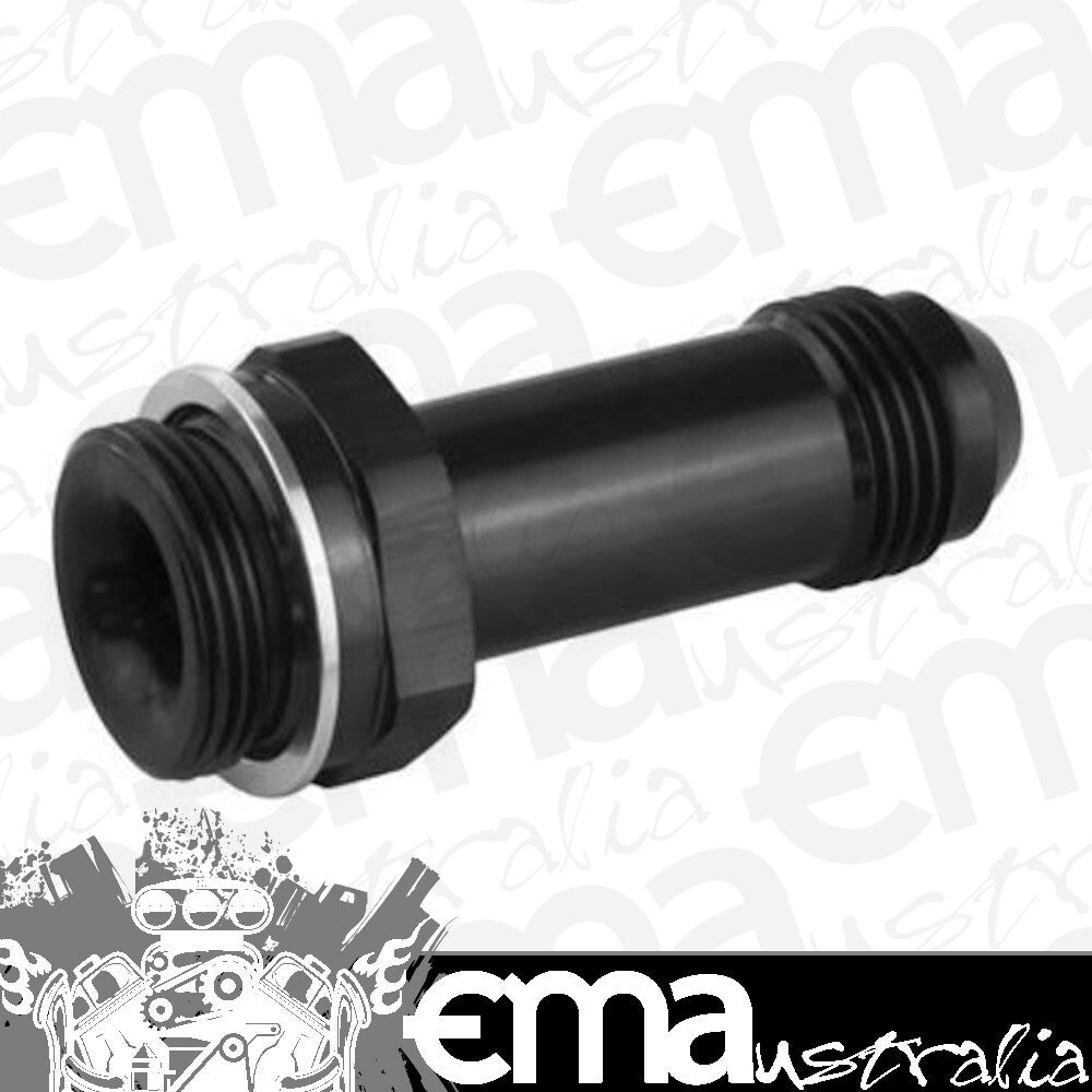 Proflow PFE700-06BK Fitting Inlet Fuel Adaptor Male Holley Fuel Bowl 7/8 x 20 Short -06AN Black