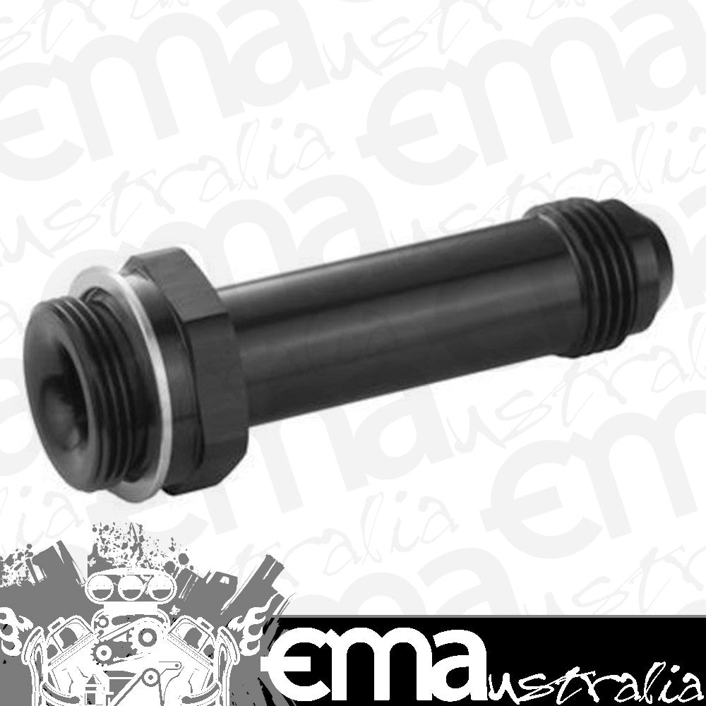 Proflow PFE700-08LBK Fitting Inlet Fuel Adaptor Male Holley Fuel Bowl 7/8 x 20 to -08AN Male 3" Black