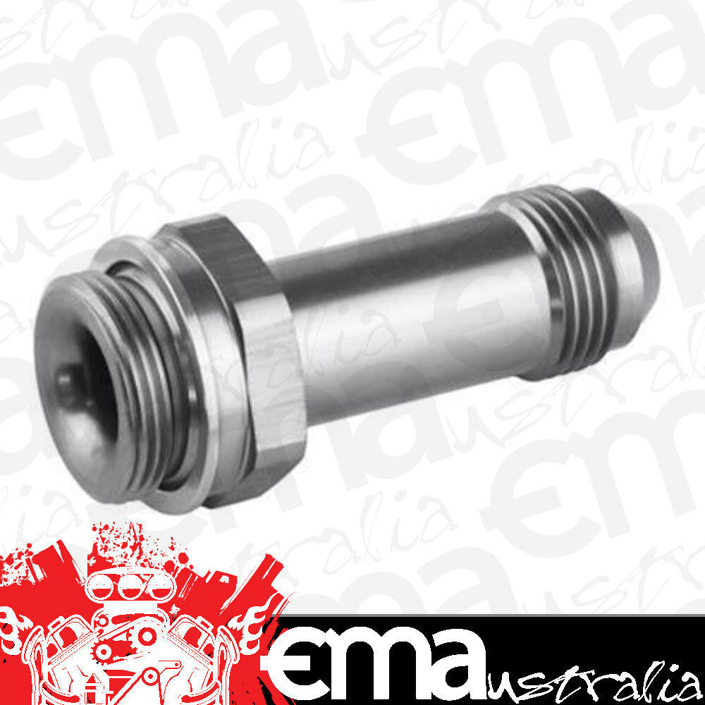 Proflow PFE700-08S Fitting Inlet Fuel Adaptor Male Holley Fuel Bowl 7/8 x 20 -08AN 2" Silver