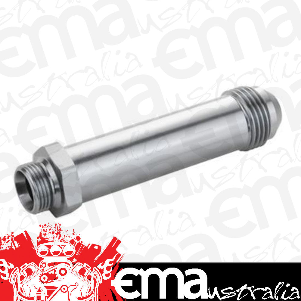 Proflow PFE701-08LS Fitting Inlet Fuel Adaptor Male Feed Demon 9/16 x 24 to -08AN Male 2" Silver