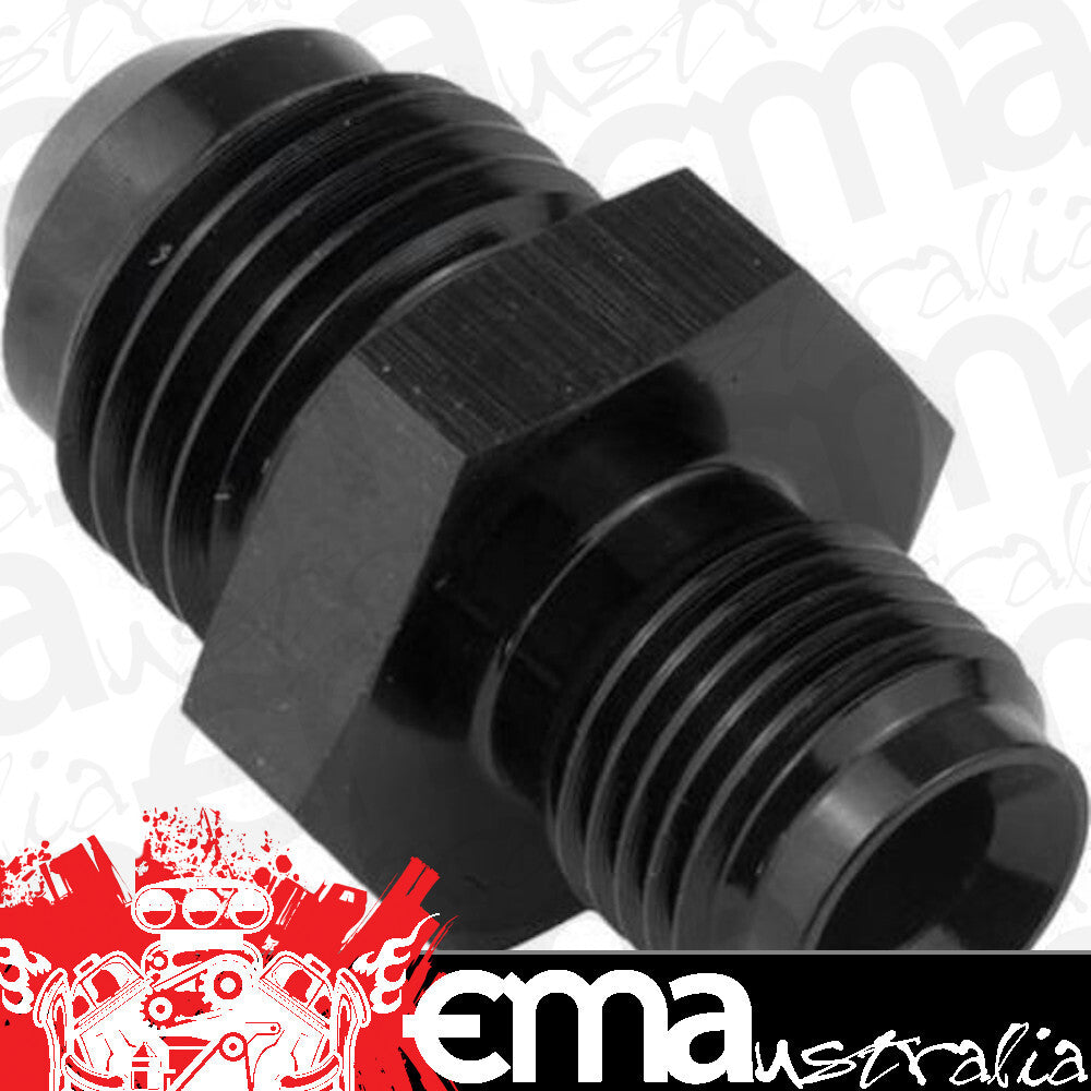 Proflow PFE705-06BK Fitting Inlet Fuel Straight Adaptor Male 11/16" x 18 to -06AN Black