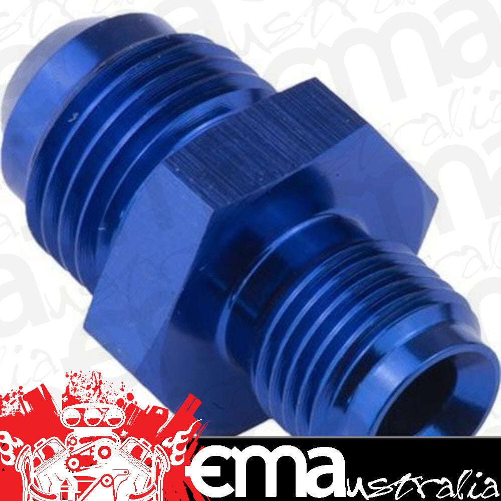 Proflow PFE707-10 Fitting Inlet Fuel Straight Adaptor Male -10AN to 3/4" x 18 Inverted ( For Chrysler Oil Adapt) Blue