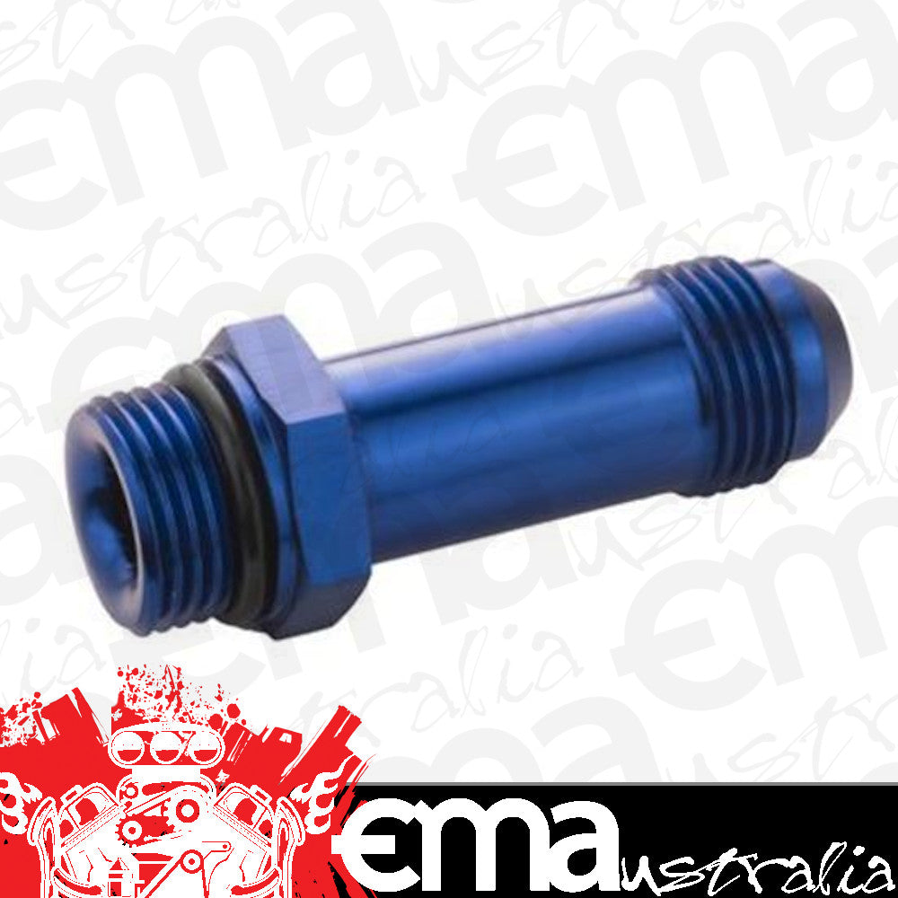 Proflow PFE709-08 Quick Release Fuel Fitting Holley Inlet Feed -08AN Male to -08AN Male 2" Blue