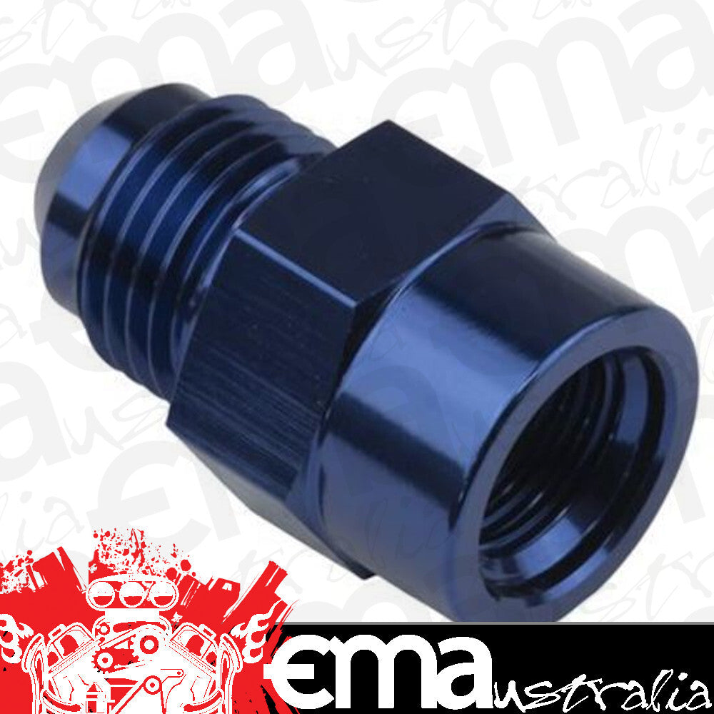 Proflow PFE711-M18-10 Fitting Adaptor Metric M18 x 1.5 Female to Male -10AN Blue