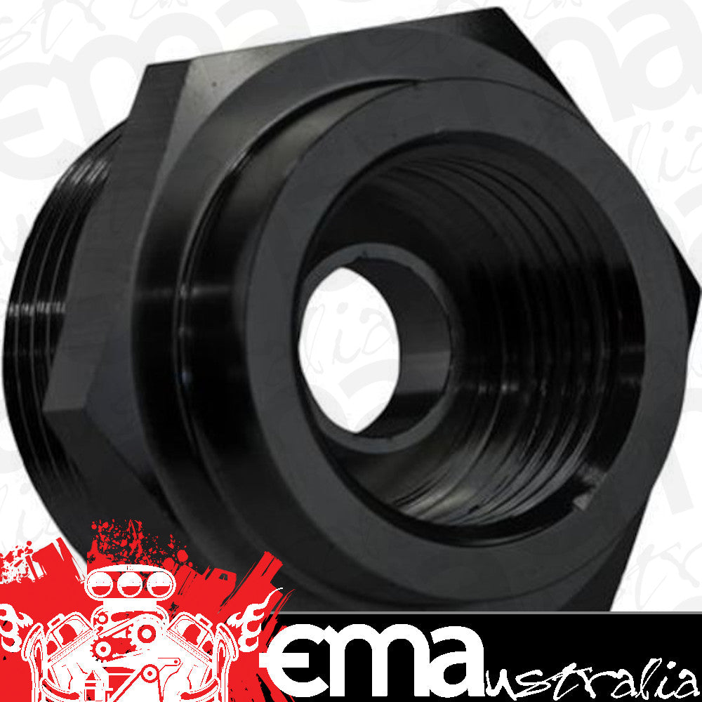 Proflow PFE712BK Fitting Fuel Adaptor Holley 7/8-20AN to 5/8-18 Convex Seat Black 2Pc