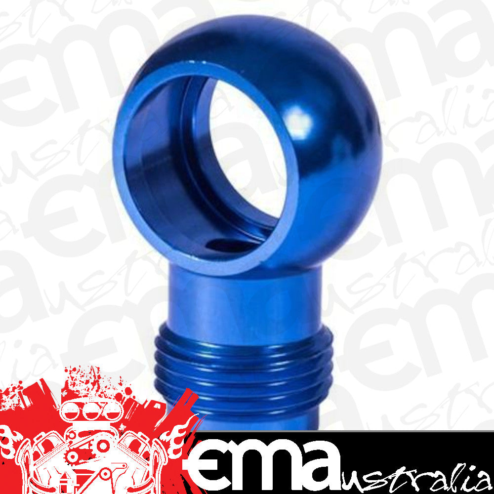 Proflow PFE715-06 Fitting Banjo to Hose End 18mm to -06AN Blue