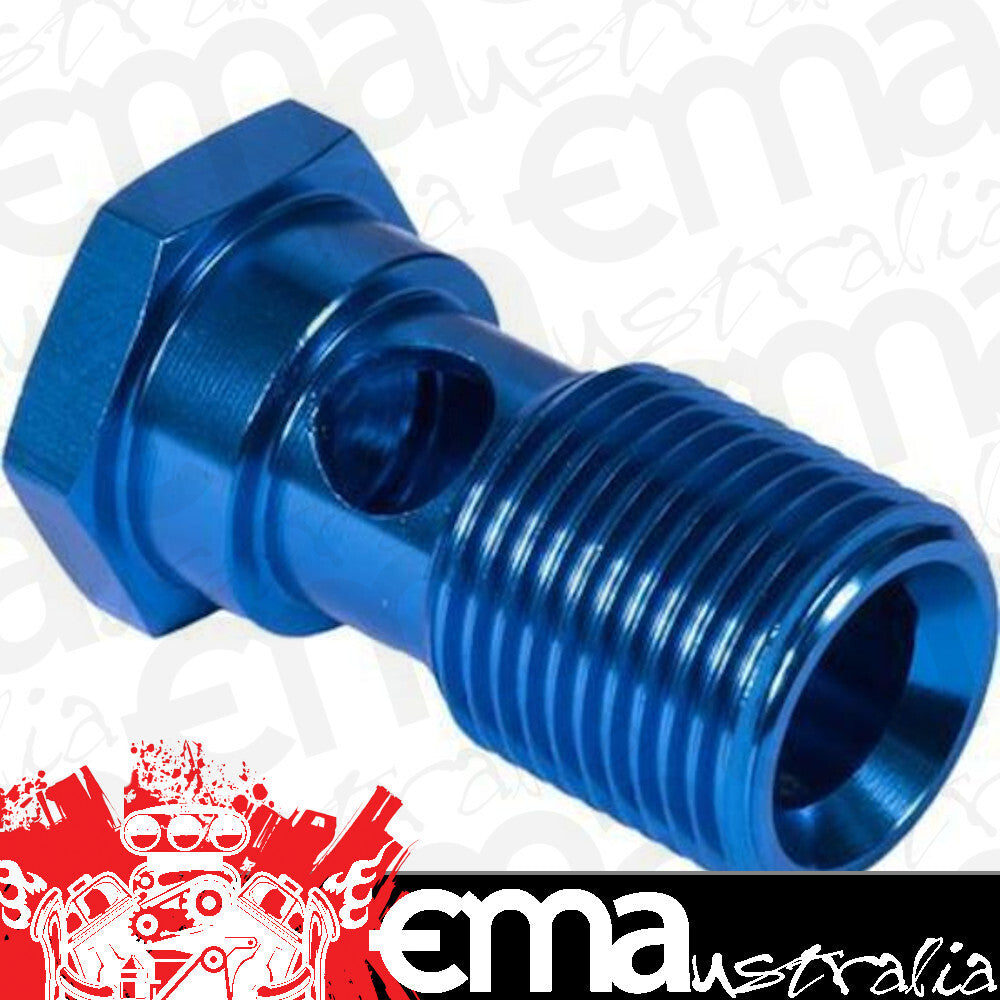 Proflow PFE729-08 Fitting Banjo Bolt M18 x 1.50 Thread Blue