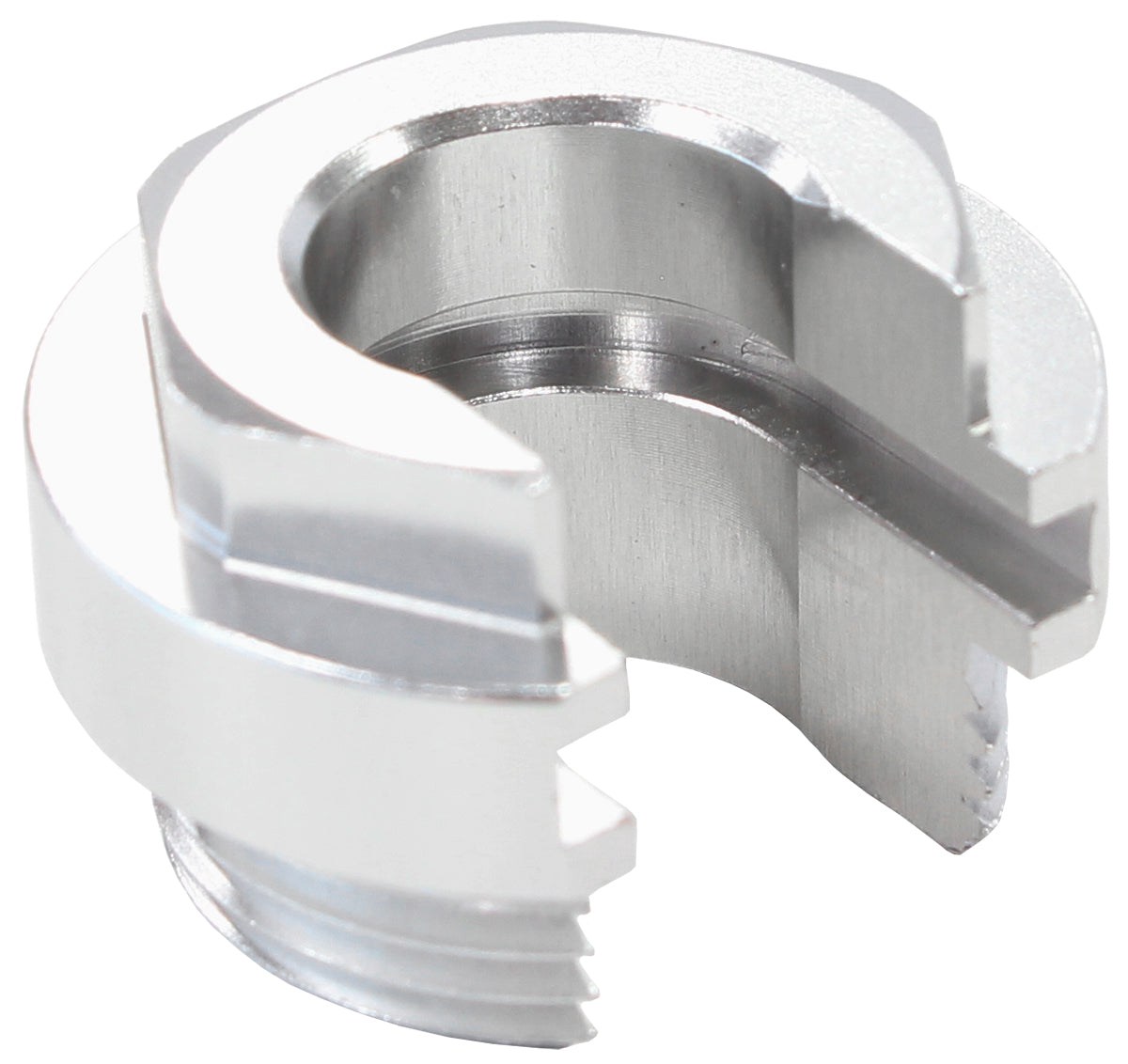 Aeroflow AF59-905-02S PUSH ON EFI FITTING RETAINING LOCKING COLLAR WITH SLOT SILVE