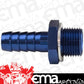 Proflow PFE731-02 Fitting Adaptor Male 12mm x 1.50mm to 3/8" Barb Blue