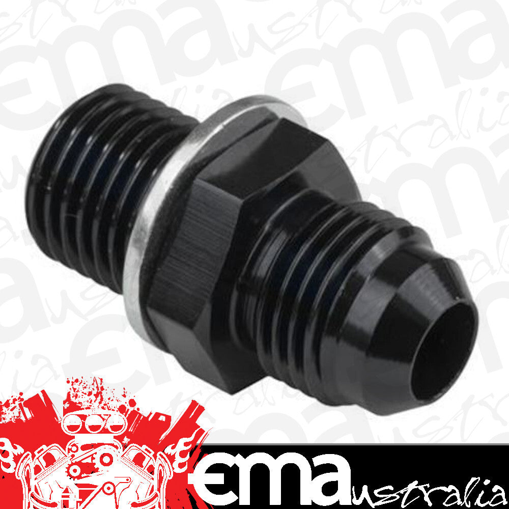 Proflow | PFE732-08BK | Fitting Adaptor Male 14mm x 1.50mm to Fitting Adaptor Male -08AN Black