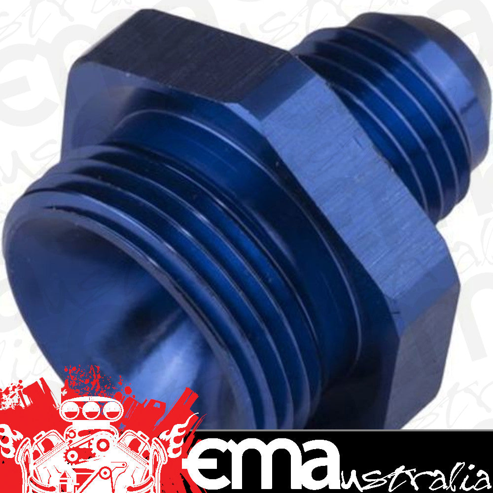 Proflow PFE736-16 Fitting Adaptor Male 22mm x 1.50mm to Fitting Adaptor Male -16AN Blue