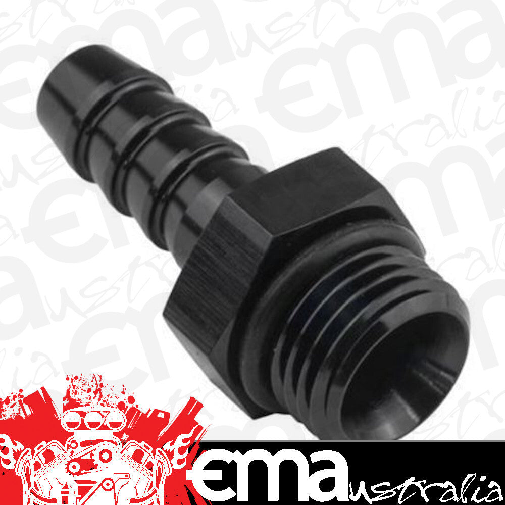 Proflow | PFE790-08BK | Fitting adaptor AN 8 Male Hose End to 1/2" Barb Black