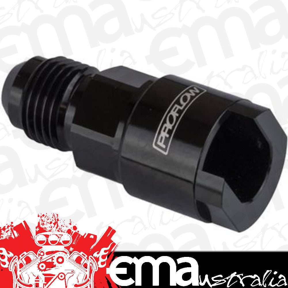 Proflow PFE805-06BK Billet Quick Connect 3/8" to -06AN Male Black