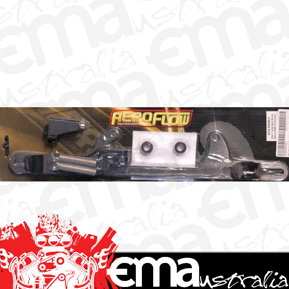 4500 Series Dominator Carbs Billet Throttle Cable Bracket Black suits Style Aeroflow Performance Products AF64-2002BLK