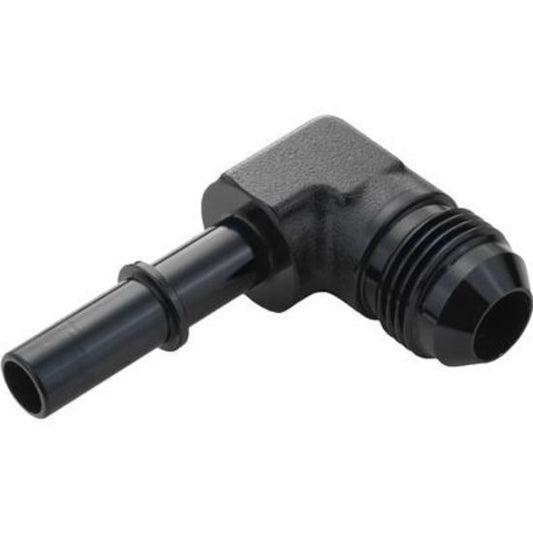 Proflow PFE810-01BK 5/16" Male Fitting Quick Connect 90 Degree to -06AN Male Fitting Black