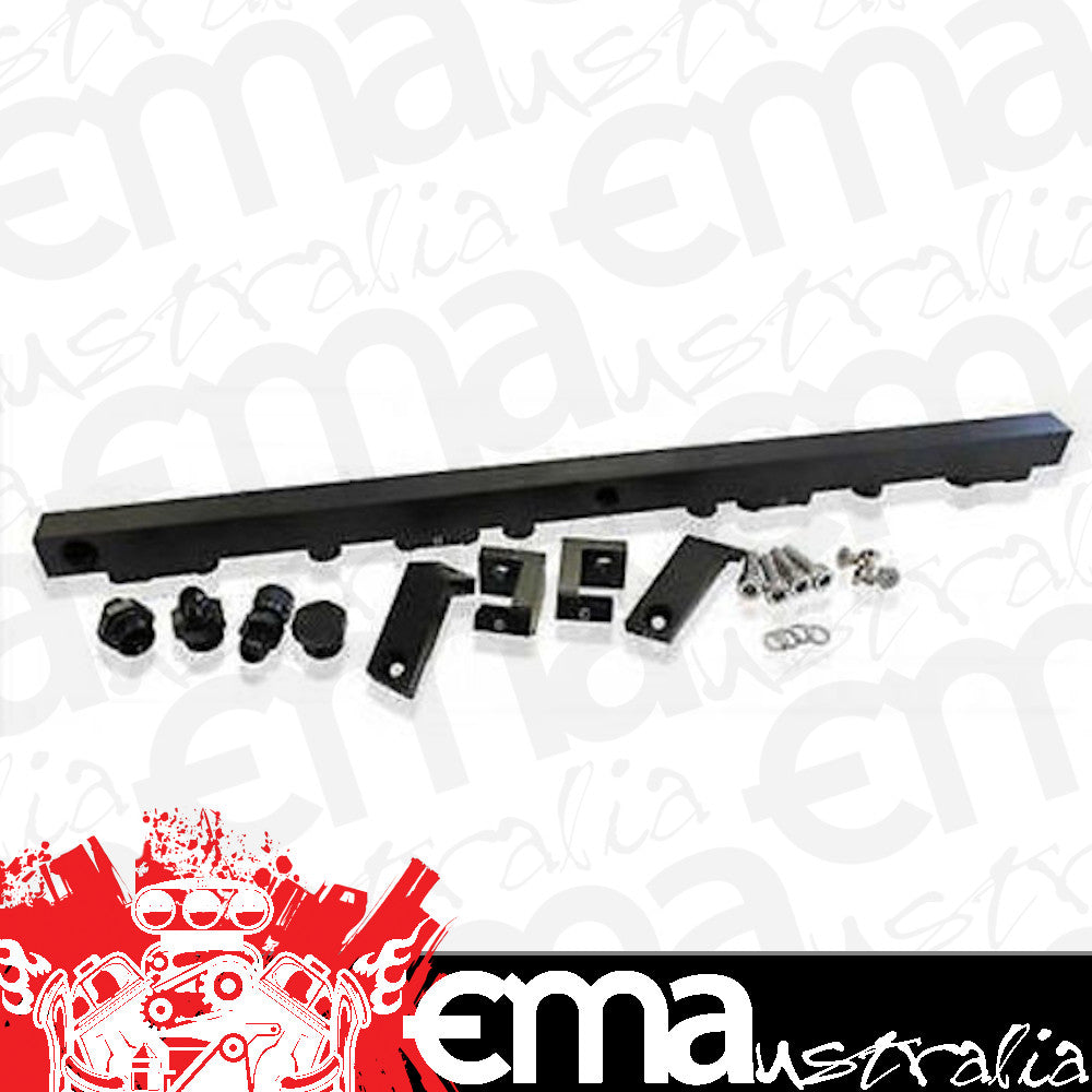 Aeroflow AF64-2004BLK Fuel Rail Kit Ba-Bf Black Ford 6 Cylinder